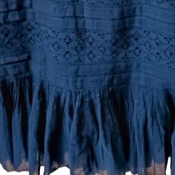 FREE PEOPLE Shailee Crochet Lace Sleeveless Slip Swing Mini dress. - Picture 8 of 16